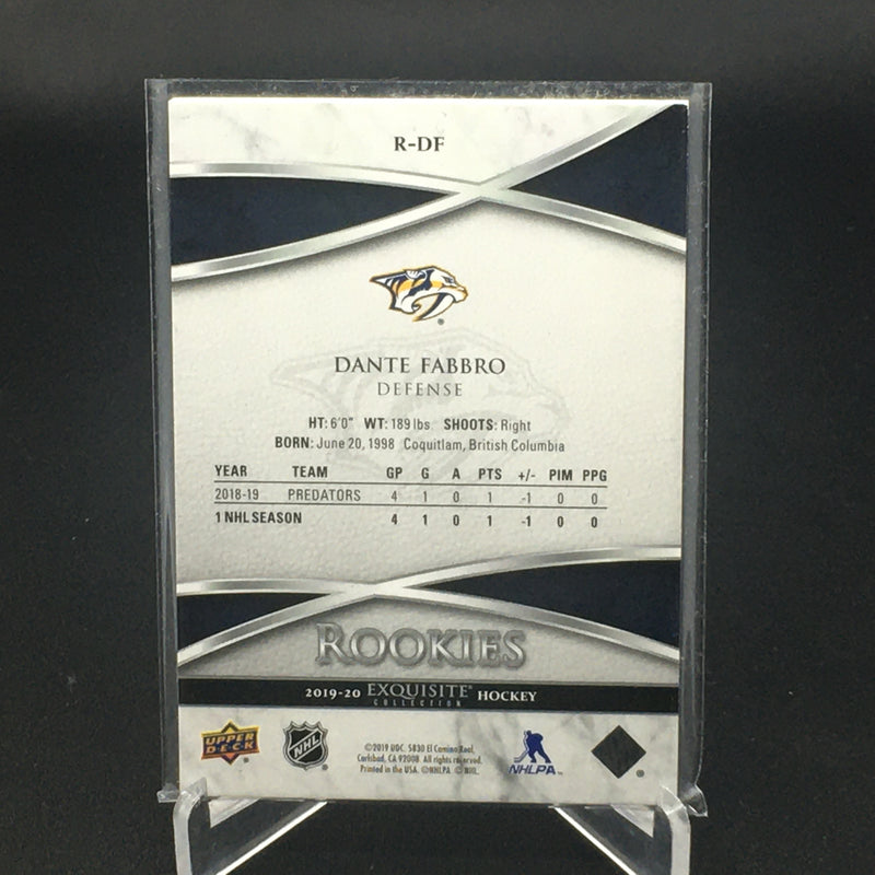 2019 UPPER DECK EXQUISITE COLLECTION - N. DOBSON - #R-ND - #'D/299