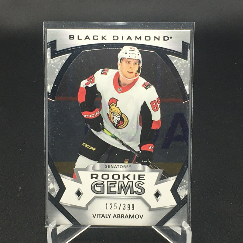 2019 UPPER DECK BLACK DIAMOND - ROOKIE GEMS - V. ABRAMOV - #RG-VA - #'D/399 - RC