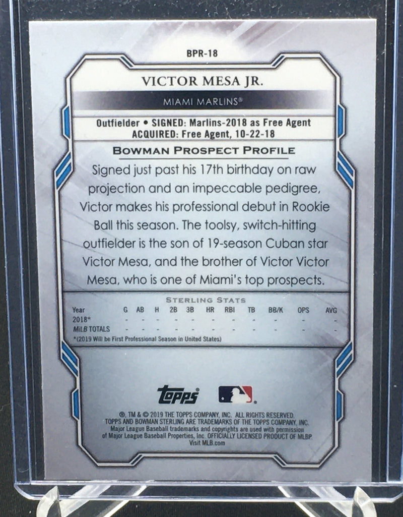 2019 TOPPS BOWMAN STERLING - V. MESA JR. -