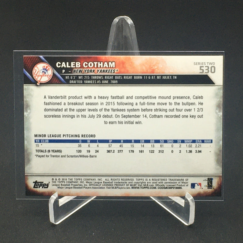 2016 TOPPS SERIES TWO - C. COTHAM -