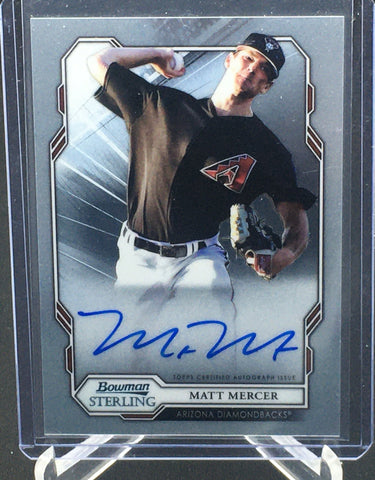 2019 TOPPS BOWMAN STERLING - M. MERCER - #BSPA-MM - AUTOGRAPH