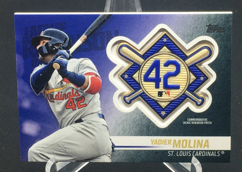 2018 TOPPS UPDATE - JACKIE ROBINSON DAY - Y. MOLINA - #JRP-YM - COMMEMORATIVE PATCH