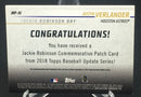 2018 TOPPS UPDATE - JACKIE ROBINSON DAY - J. VERLANDER -