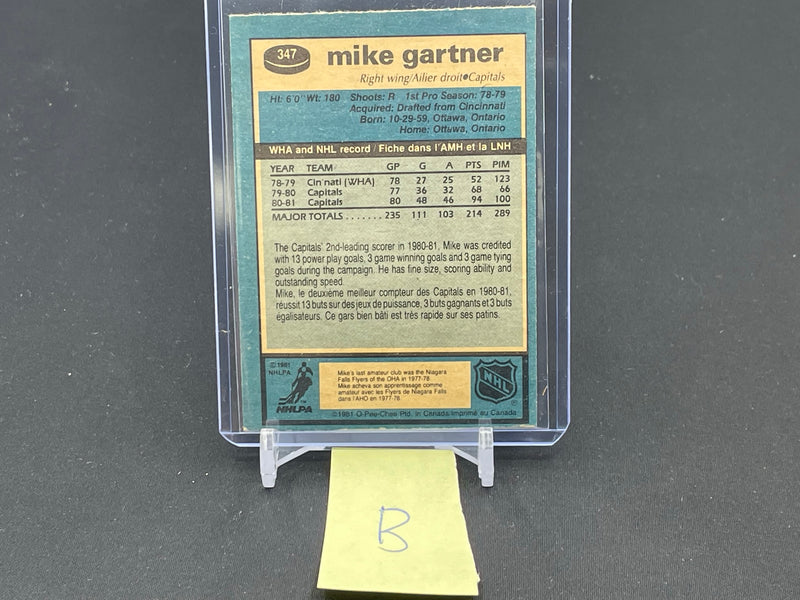 1981 O-PEE-CHEE - M. GARTNER -