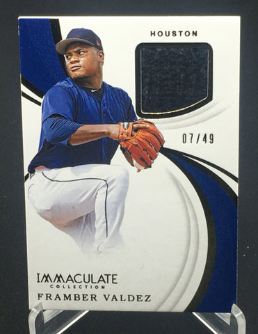 2019 PANINI IMMACULATE COLLECTION - F. VALDEZ - #IS-FV- #'D/49 - JERSEY