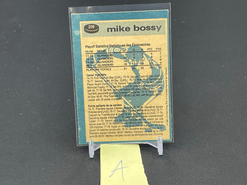 1981 O-PEE-CHEE - SUPER ACTION - M. BOSSY -