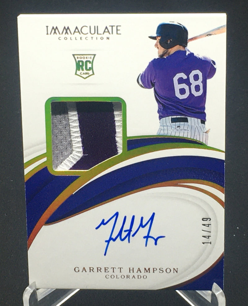 2019 PANINI IMMACULATE COLLECTION - G. HAMPSON - #7 - #'D/49 - AUTOGRAPH