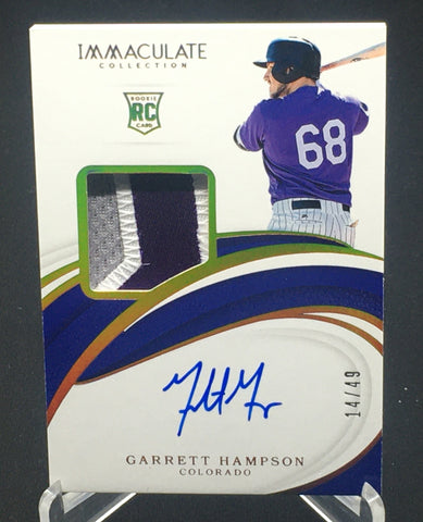 2019 PANINI IMMACULATE COLLECTION - G. HAMPSON - #7 - #'D/49 - AUTOGRAPH