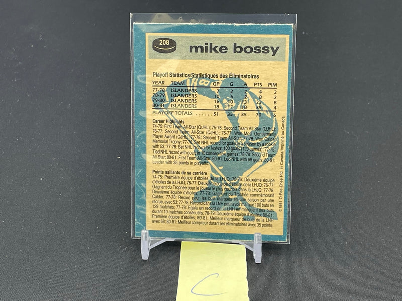 1981 O-PEE-CHEE - SUPER ACTION - M. BOSSY -