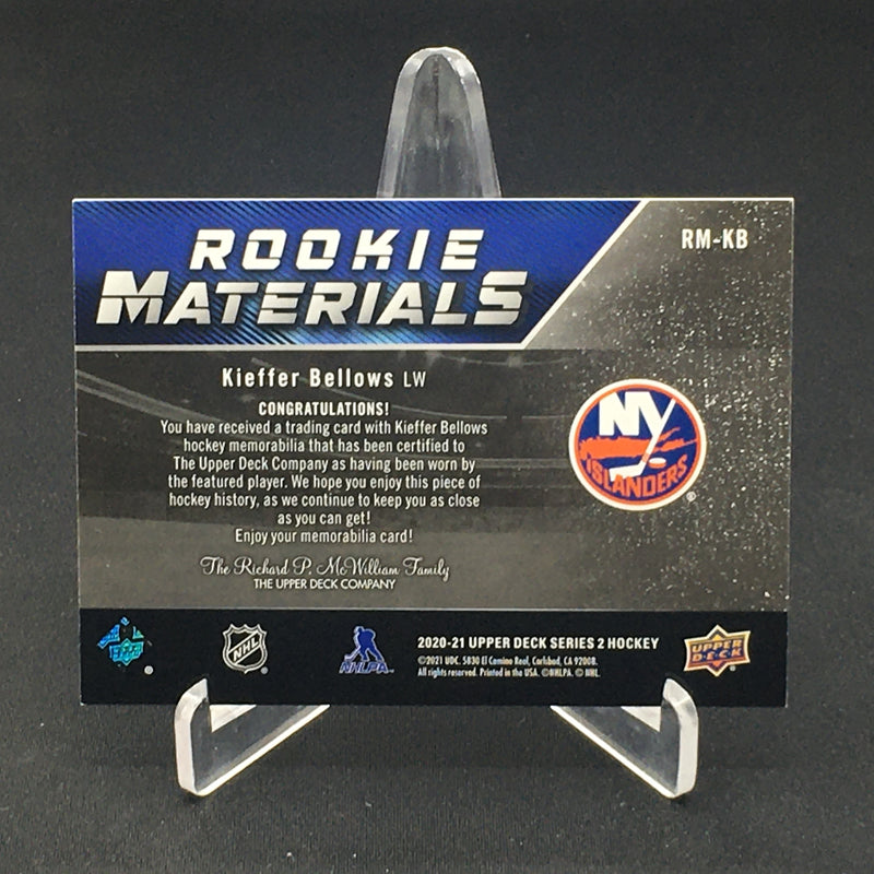 2020 UPPER DECK SERIES TWO - ROOKIE MATERIALS - K. BELLOWS -