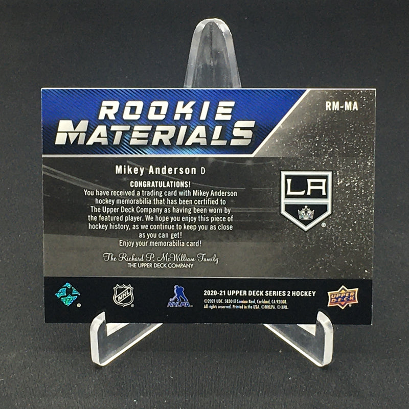 2020 UPPER DECK SERIES TWO - ROOKIE MATERIALS - M. ANDERSON -