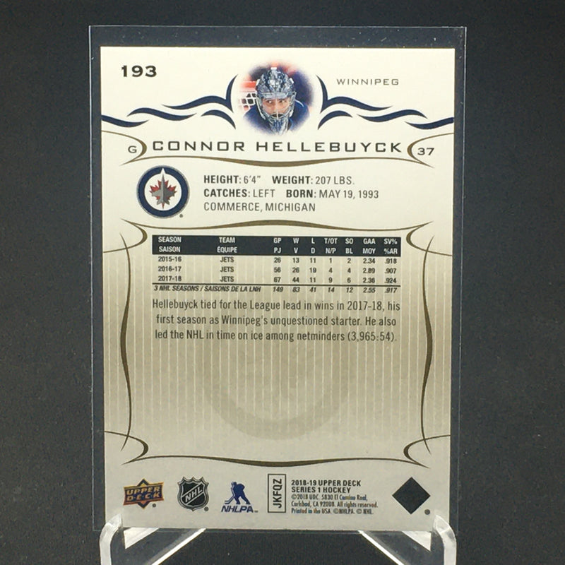 2018 UPPER DECK SERIES ONE - HIGH GLOSS - C. HELLEBUYCK - #193 - #'D/10