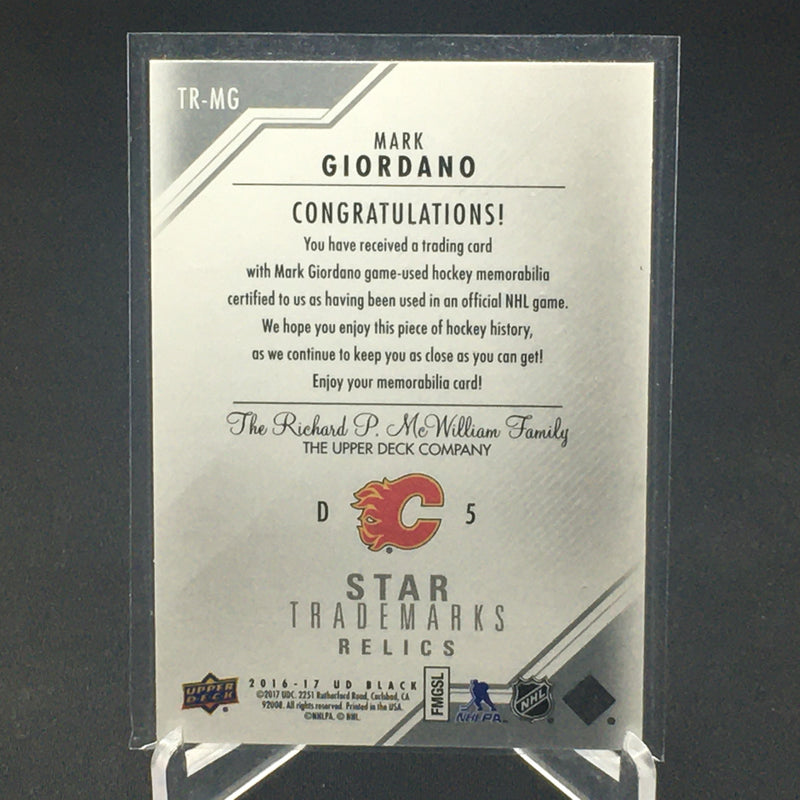 2016 UPPER DECK BLACK - STAR TRADEMARKS - M. GIORDANO -