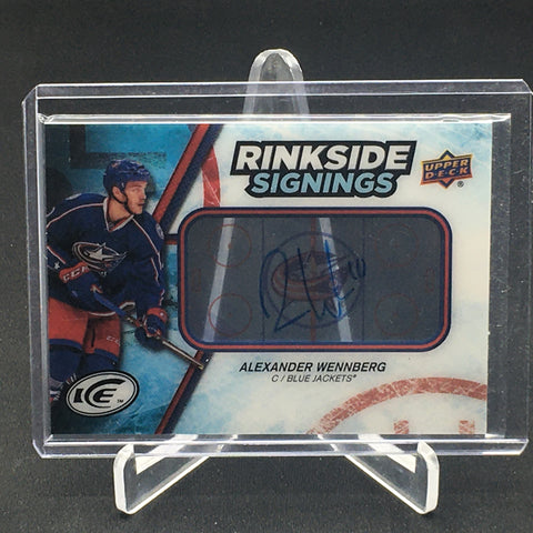 2017 UPPER DECK ICE - RINKSIDE SIGNINGS - A. WENNBERG - #RS-AW - AUTOGRAPH