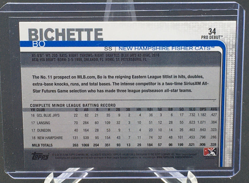 2019 TOPPS PRO DEBUT - B. BICHETTE -