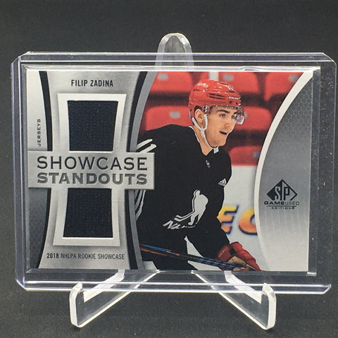 2018 UPPER DECK SP GAME USED - SHOWCASE STANDOUTS - F. ZADINA - #SS-FZ - DUAL RELIC