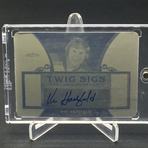 2016 LEAF LUMBER KINGS - TWIGS SIGS - PRINTING PLATE - V. HADFIELD - 1/1 - AUTOGRAPH
