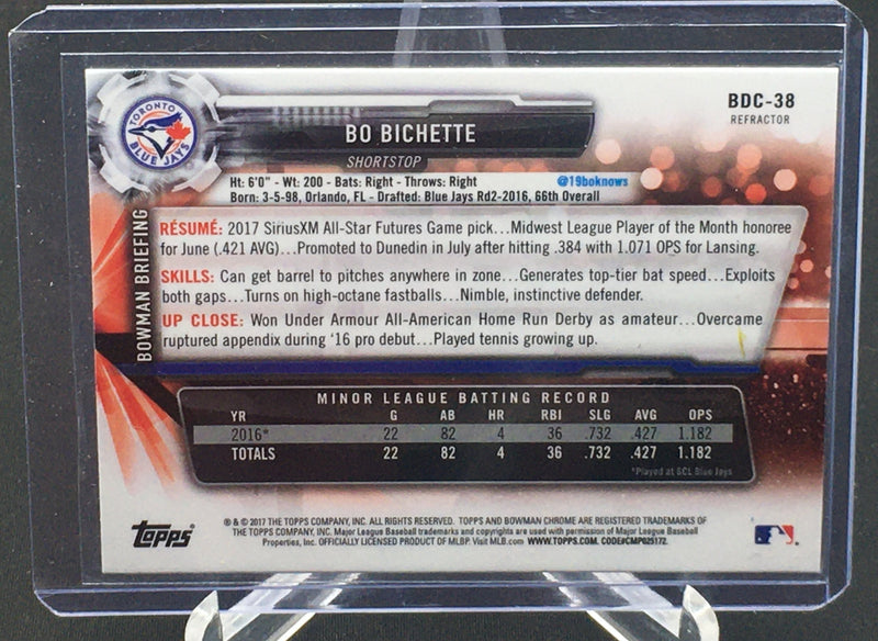 2017 TOPPS BOWMAN CHROME - B. BICHETTE -