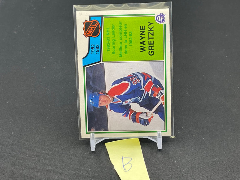 1983 O-PEE-CHEE - NHL SCORING LEADERS - W. GRETZKY -
