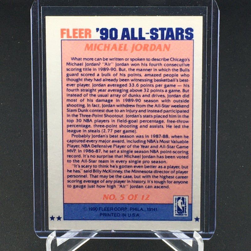 1990 FLEER - 90 ALL-STARS - M. JORDAN -