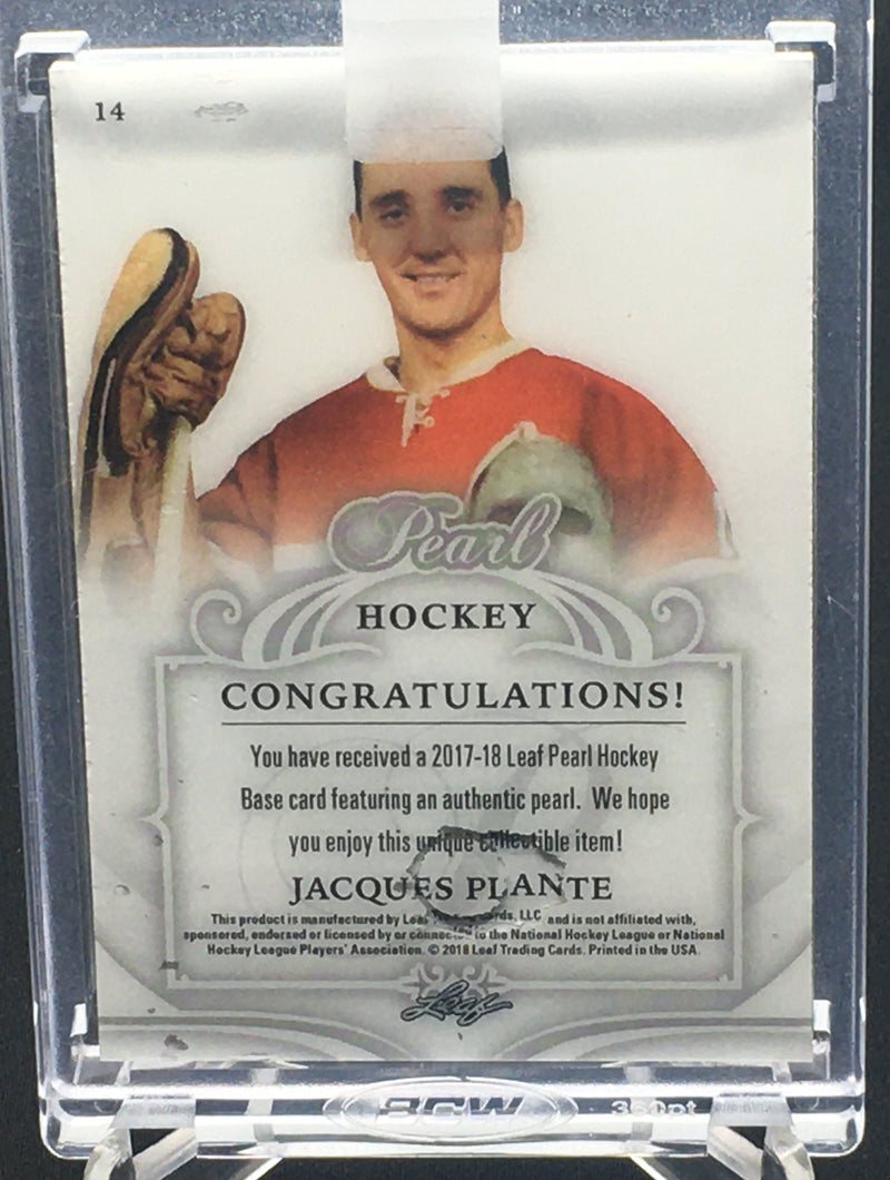 2017 LEAF PEARL HOCKEY  - J. PLANTE #14 - #'D/8