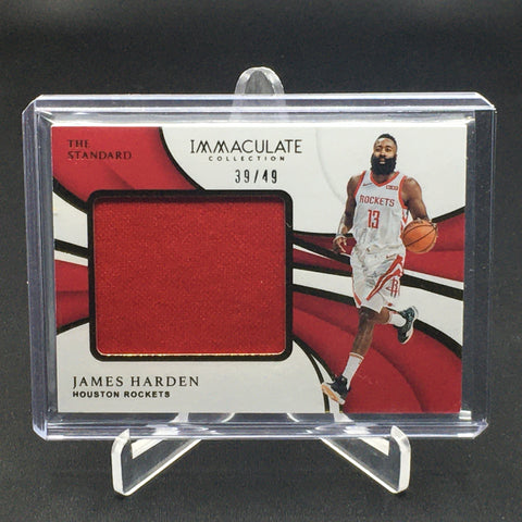 2018 PANINI IMMACULATE COLLECTION - J. HARDEN - #ST-JHD - #'D/49 - RELIC