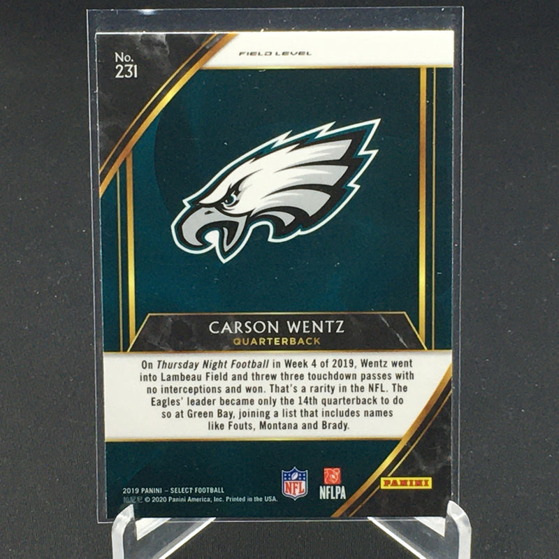 2019 PANINI SELECT - FIELD LEVEL - C. WENTZ -