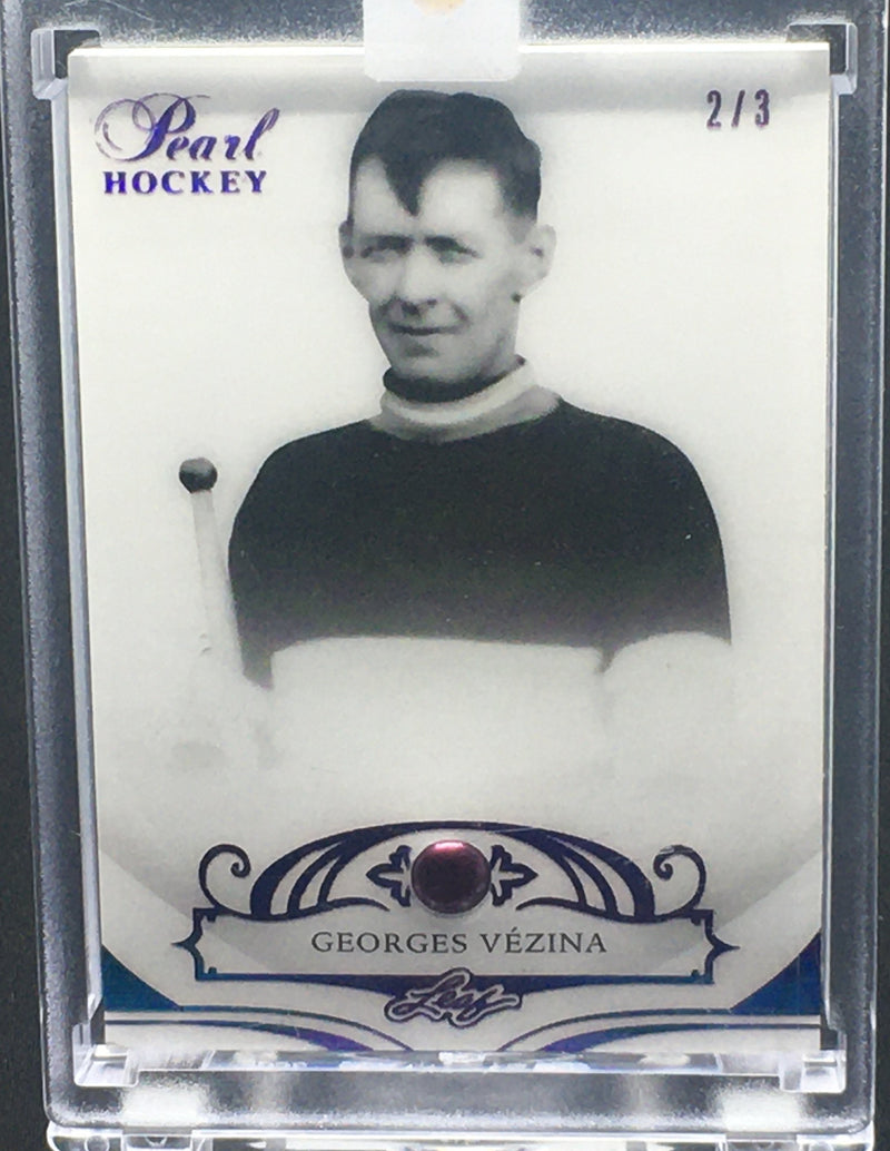 2017 LEAF PEARL HOCKEY - G. VEZINA - #11 - #'D/3 - PURPLE