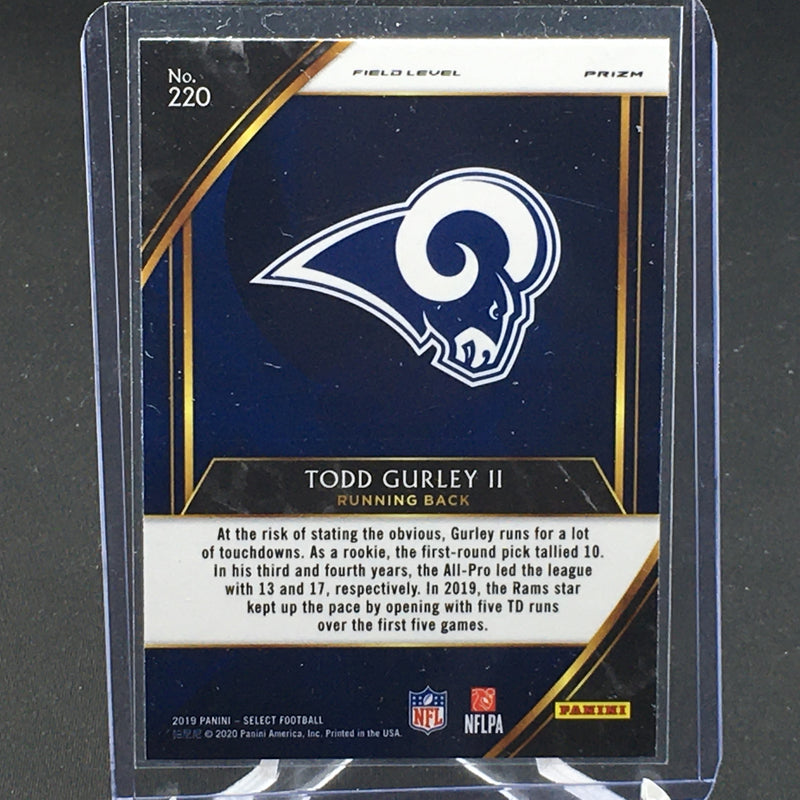 2019 PANINI SELECT - FIELD LEVEL - SILVER PRIZM - T. GURLEY II -