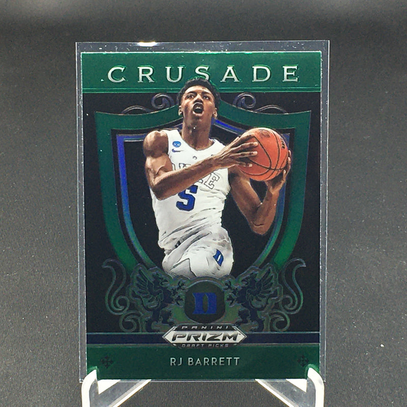 2019 PANINI PRIZM DRAFT PICKS - CRUSADE - GREEN PRIZM - R. BARRETT -