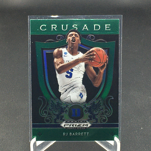2019 PANINI PRIZM DRAFT PICKS - CRUSADE - GREEN PRIZM - R. BARRETT - #72 - RC