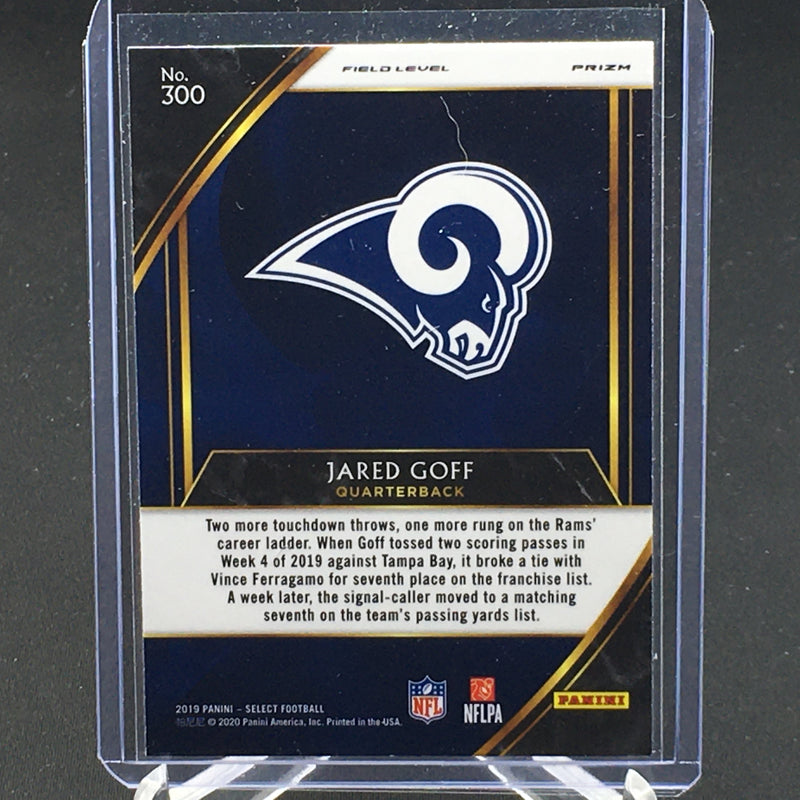 2019 PANINI SELECT - FIELD LEVEL - SILVER PRIZM - J. GOFF -