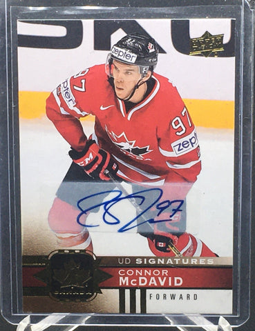 2017 UPPER DECK TEAM CANADA - UD SIGNATURES - C. MCDAVID - #1 - AUTOGRAPH