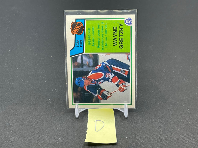 1983 O-PEE-CHEE - NHL ASSIST LEADER - W. GRETZKY -