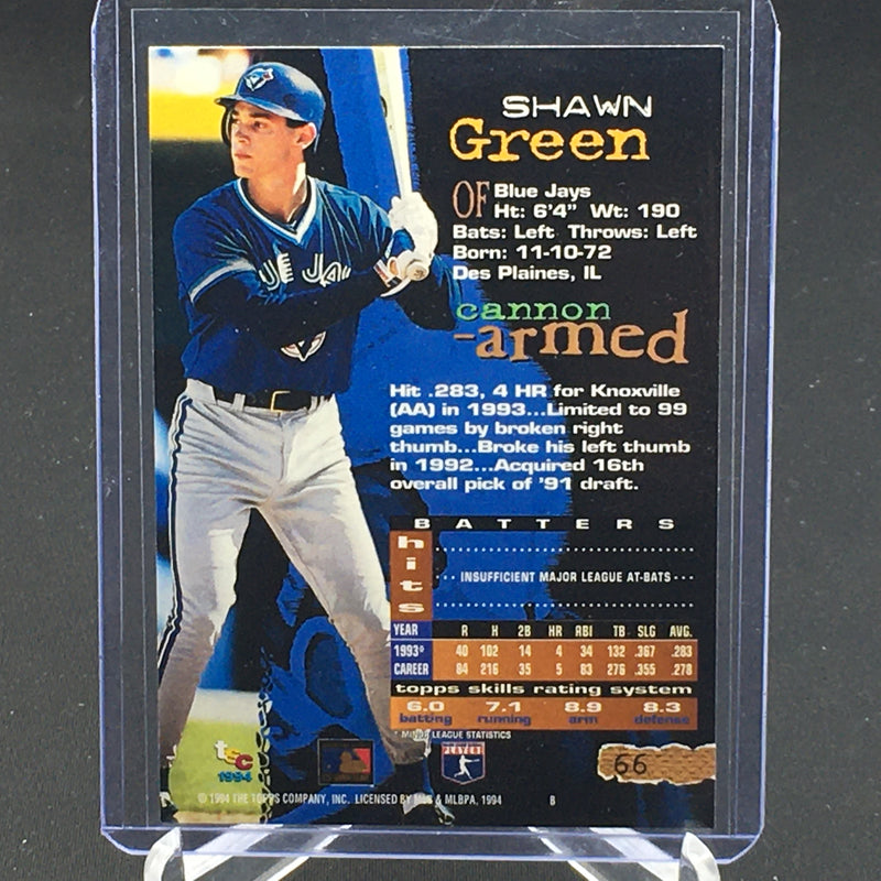 1994 TOPPS STADIUM CLUB - DEBUT - S. GREEN -