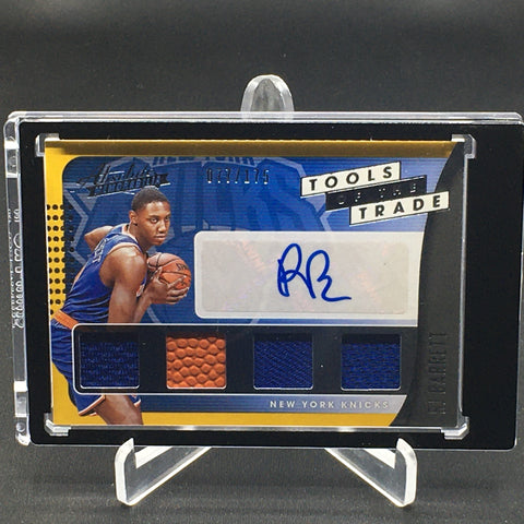 2019 PANINI ABSOLUTE MEMORABILIA - TOOLS OF THE TRADE - R. BARRETT - #TT4-RJB - #'D/175 - AUTOGRAPH - QUAD RELIC