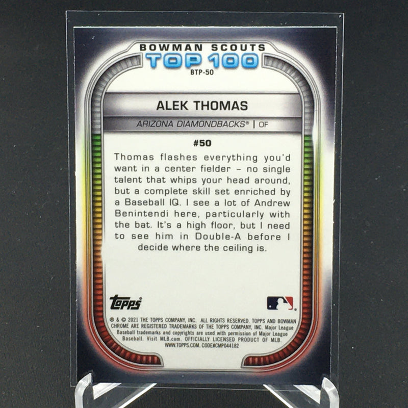 2021 TOPPS BOWMAN CHROME - BOWMAN SCOUTS TOP 100 - A. THOMAS -