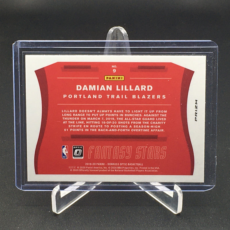 2019 PANINI DONRUSS OPTIC - PRIZM - FANTASY STARS - D. LILLARD -
