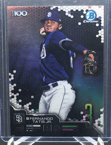 2019 TOPPS BOWMAN CHROME - TOPPS 100 - F. TATIS JR. - #BTP-3