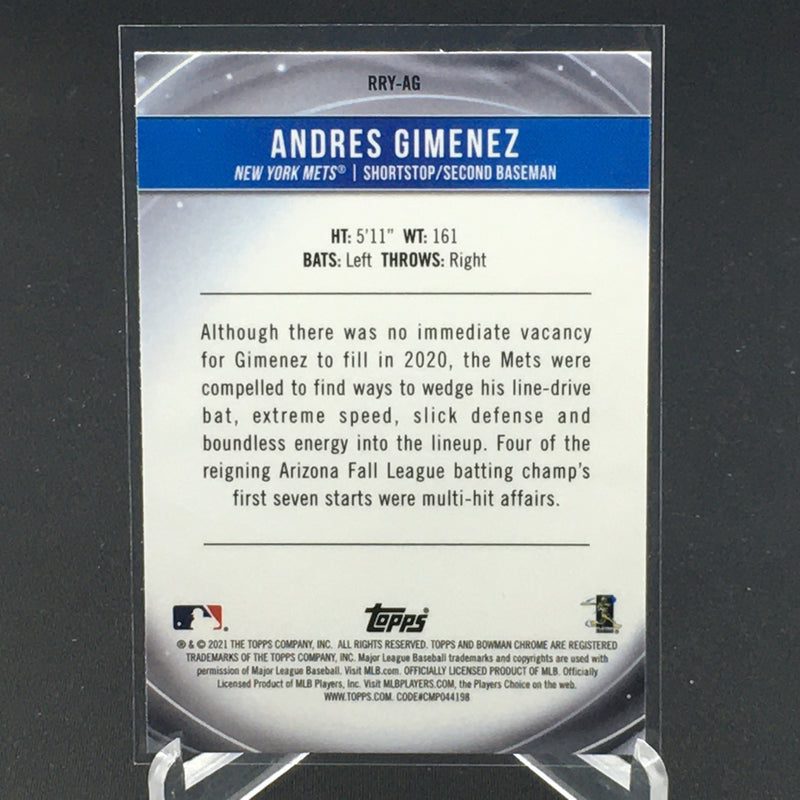 2021 TOPPS BOWMAN CHROME - ROOKIE OF THE YEAR - A. GIMENEZ -