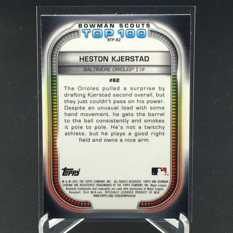 2021 TOPPS BOWMAN CHROME - BOWMAN SCOUTS TOP 100 - H. KJERSTAD -
