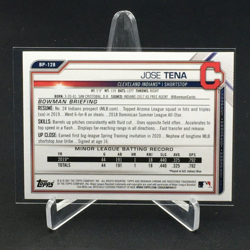 2021 TOPPS BOWMAN - 1ST BOWMAN - J. TENA -
