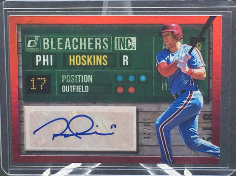 2019 PANINI DONRUSS - BLEACHERS - R. HOSKINS - #B1-RH - #'D/25 - AUTOGRAPH