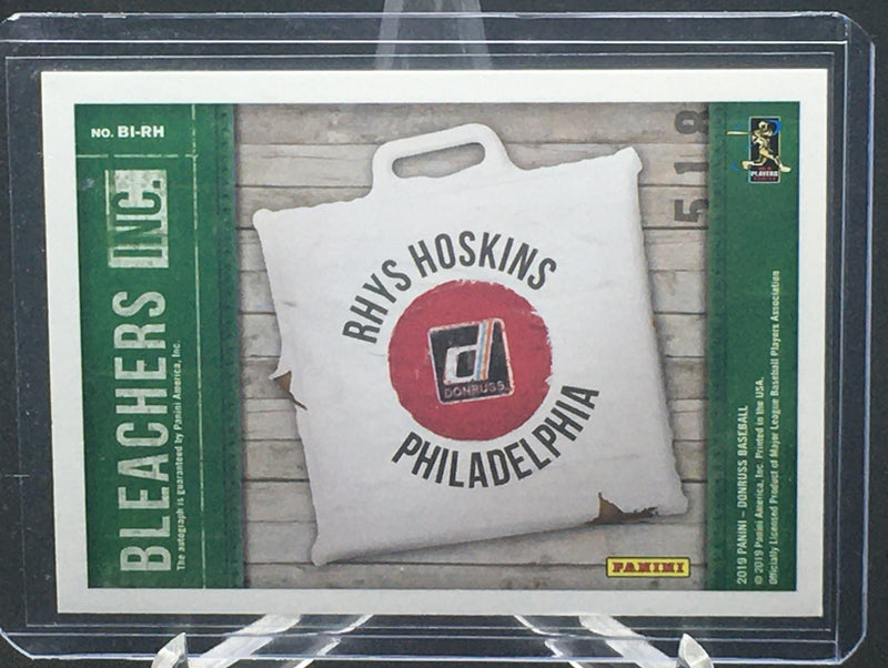 2019 PANINI DONRUSS - BLEACHERS - R. HOSKINS - #B1-RH - #'D/25 - AUTOGRAPH