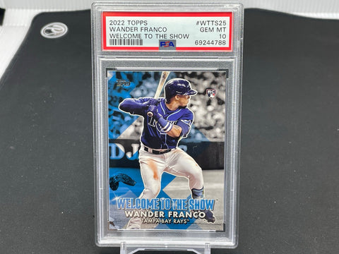 2022 TOPPS - WELCOME TO THE SHOW - W. FRANCO - #WTTS25 - PSA 10 - RC