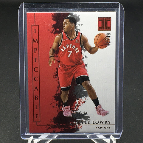 2019 PANINI IMPECCABLE - K. LOWRY - #33 - #'D/99