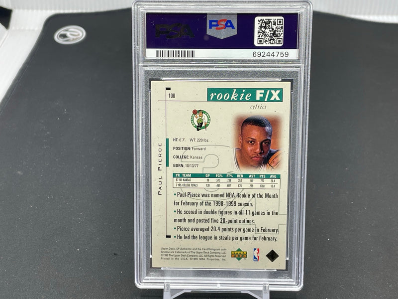 1998 SP AUTHENTIC - ROOKIE FX - P. PIERCE - #100 - #'D/3500 - PSA 9 - RC