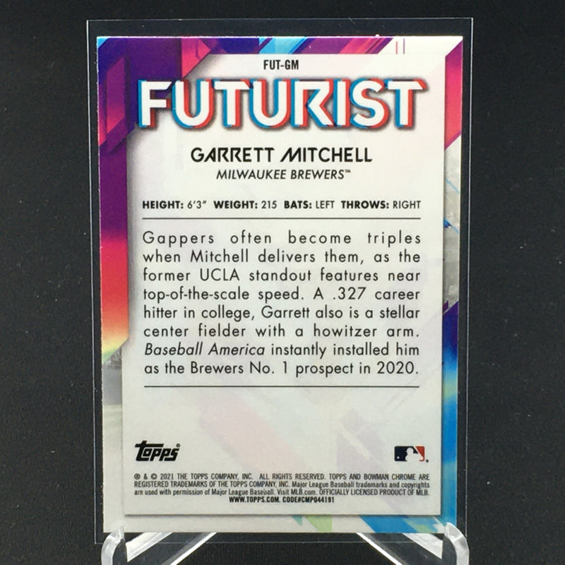 2021 TOPPS BOWMAN CHROME - FUTURIST - G. MITCHELL -