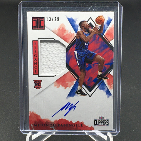 2019 PANINI IMPECCABLE - M. KABENGELE - #144 - #'D/99 - RELIC - AUTOGRAPH - RC