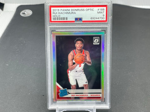 2019 PANINI DONRUSS OPTIC - HOLO - R. HACHIMURA - #188 - PSA 9 - RC